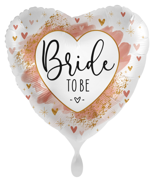 Folienballon herzförmig - Bride to be - ø 43cm